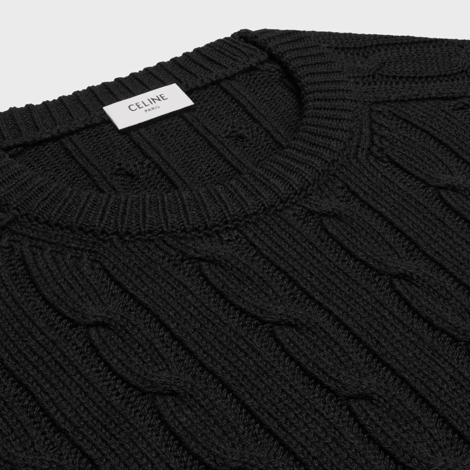 Fashion cable-knit triomphe sweater in cashmere Knitwear