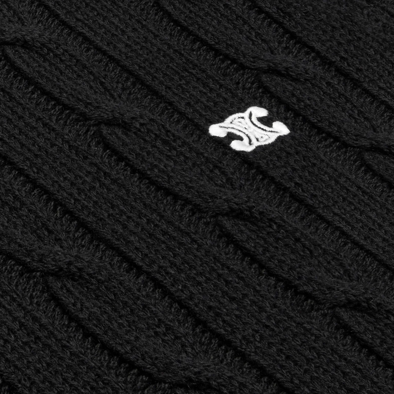 Fashion cable-knit triomphe sweater in cashmere Knitwear
