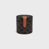 Online CANDLE HOLDER IN TRIOMPHE CANVAS AND CALFSKIN Candles And Home Scents | Home
