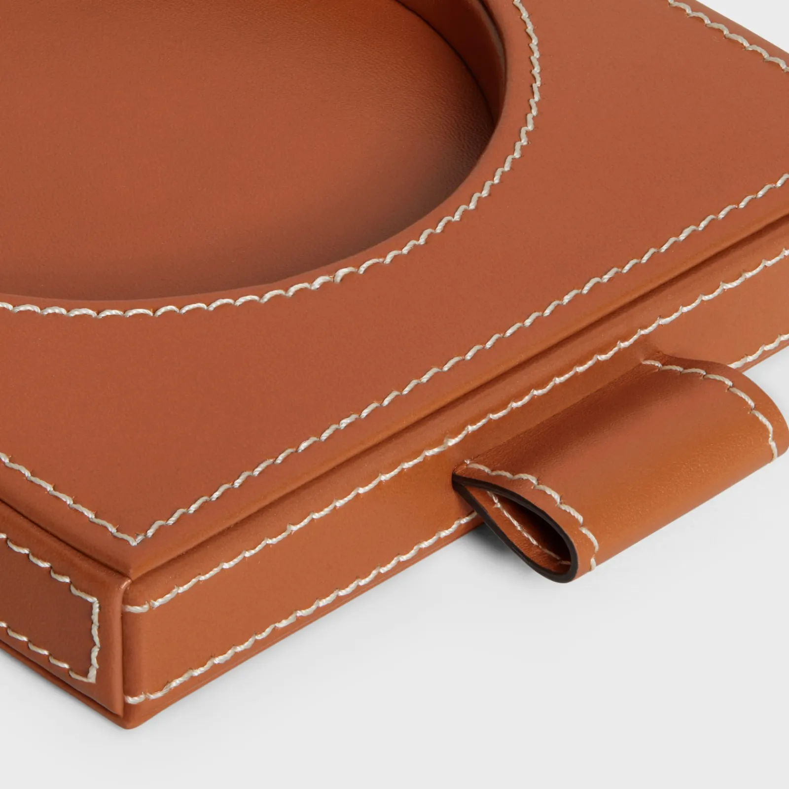 Sale CANDLE TRAY IN SMOOTH CALFSKIN Candles And Home Scents | Home