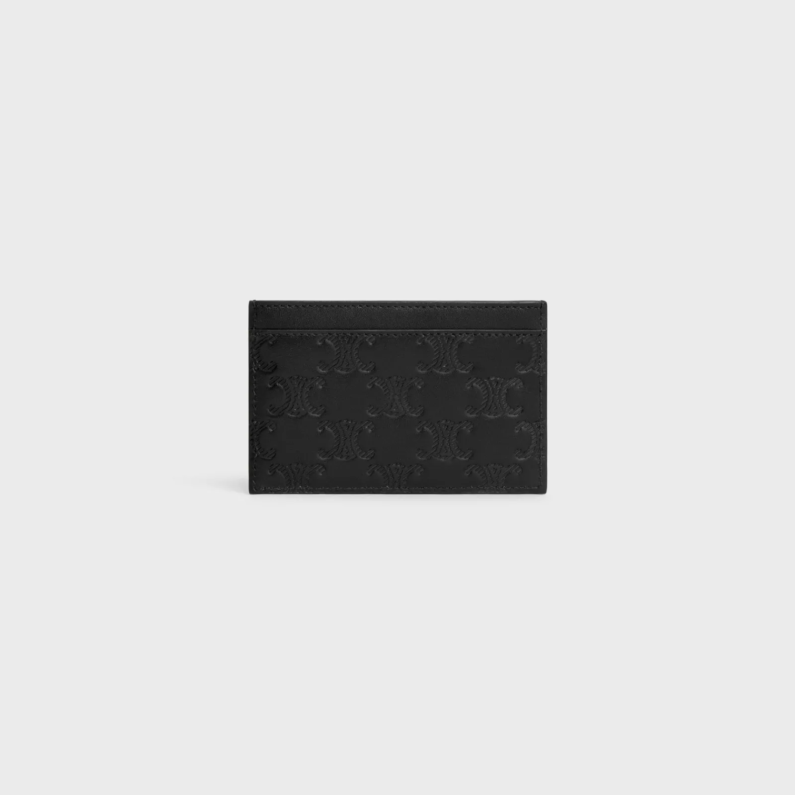 Clearance Card holder in Calfskin with triomphe embossed Essentials | Categories·Oin And Card Holders