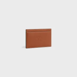 Fashion Card holder in Natural calfskin with triomphe embossed Essentials | Categories·Oin And Card Holders