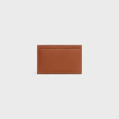 Fashion Card holder in Natural calfskin with triomphe embossed Essentials | Categories·Oin And Card Holders