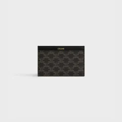 Sale Card holder in Triomphe Canvas and calfskin Triomphe Canvas | Essentials