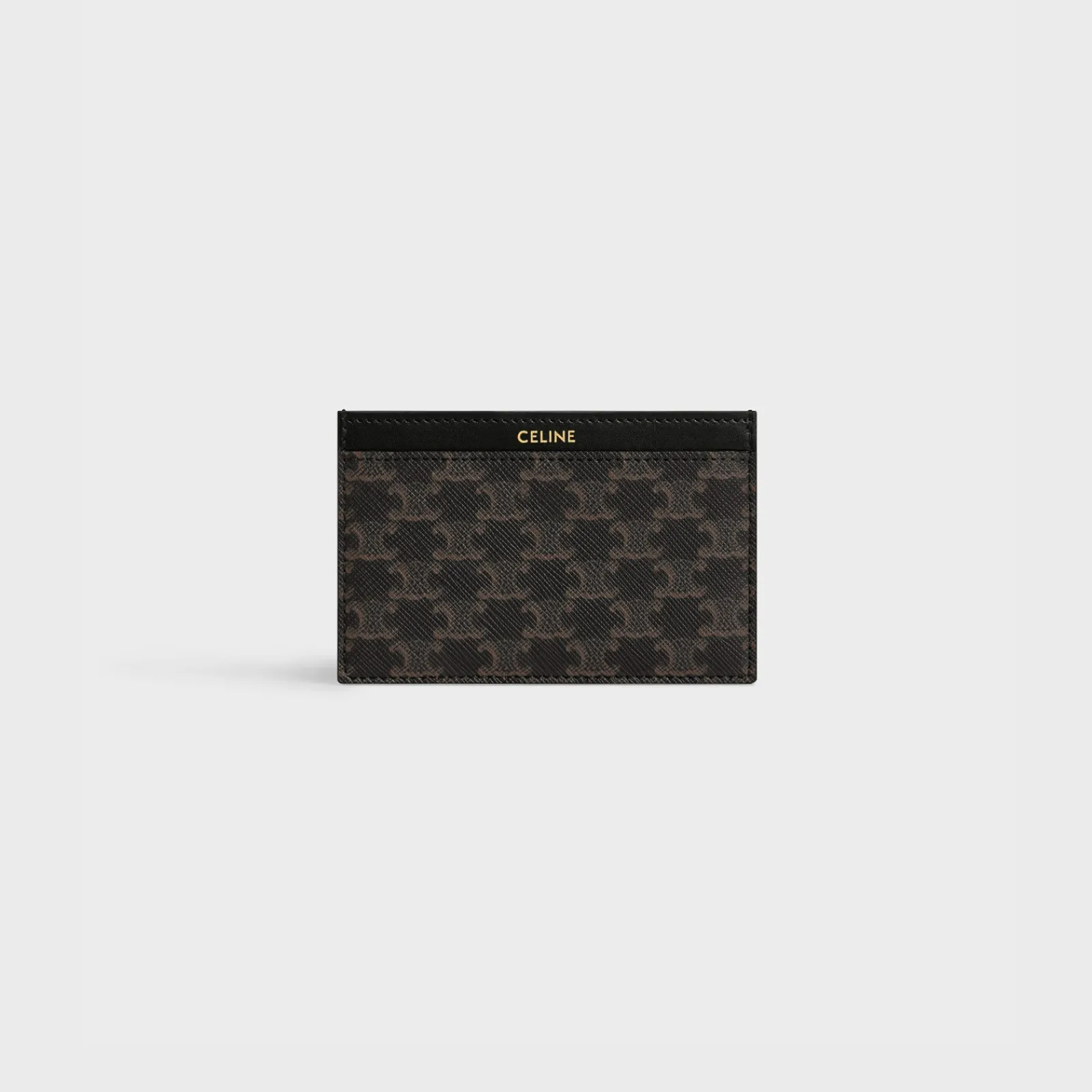 Sale Card holder in Triomphe Canvas and calfskin Triomphe Canvas | Essentials