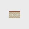Clearance Card holder in TRIOMPHE CANVAS WITH PRINT Women Triomphe Canvas | More Lines·Essentials