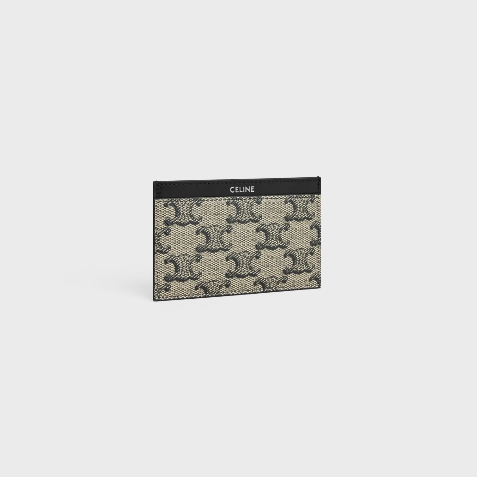 Outlet Card holder in TRIOMPHE CANVAS AND CALFSKIN Triomphe Canvas | Categories·Oin And Card Holders