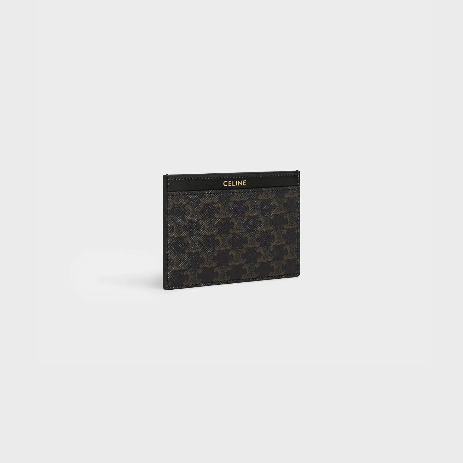 Sale Card holder in Triomphe Canvas and calfskin Triomphe Canvas | Essentials