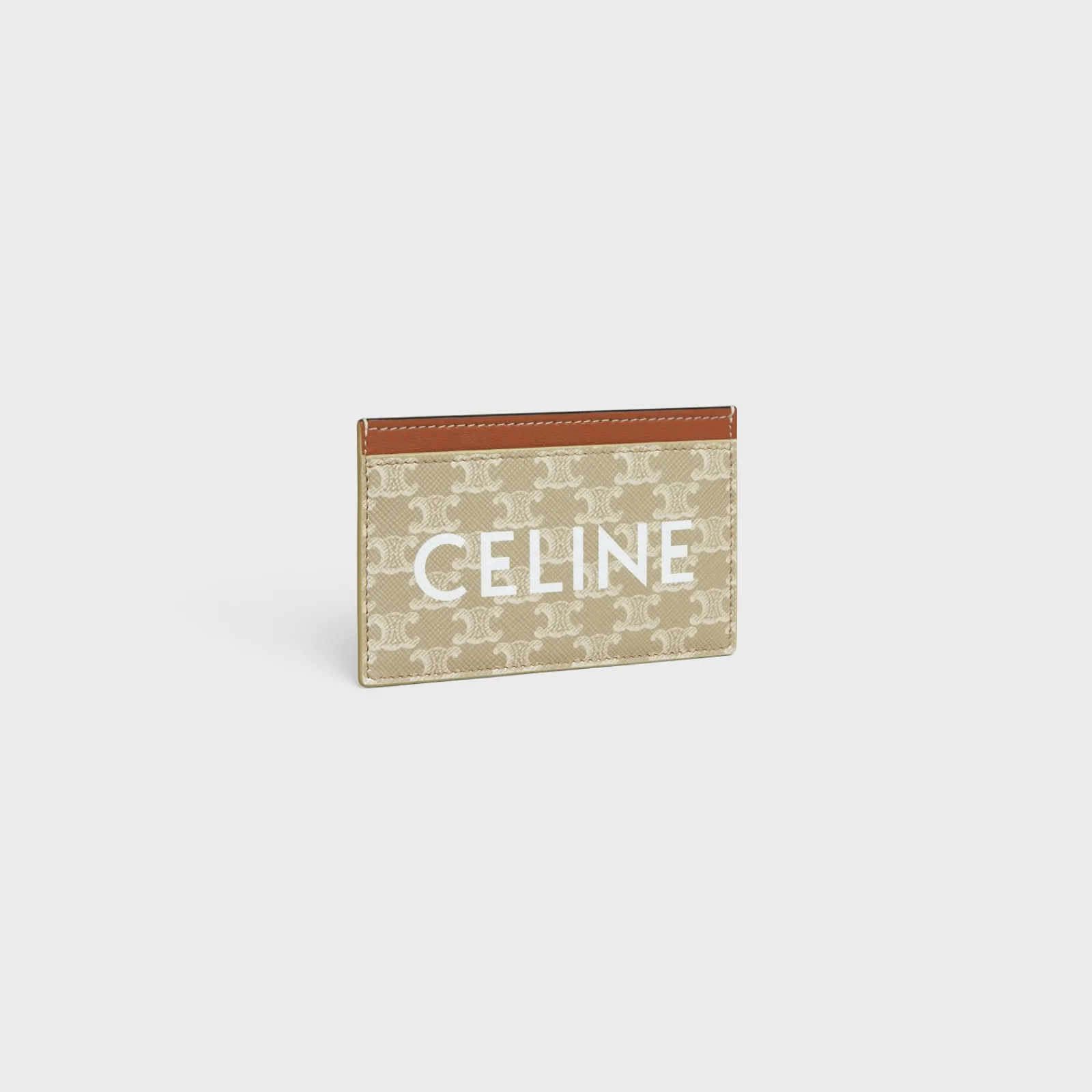 Clearance Card holder in TRIOMPHE CANVAS WITH PRINT Women Triomphe Canvas | More Lines·Essentials