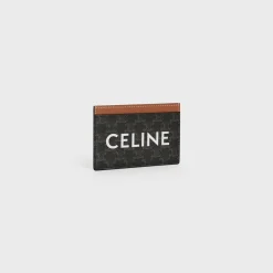 Best Card holder in Triomphe canvas with Print Women Triomphe Canvas | More Lines·Essentials