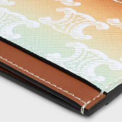 Best Card holder in TRIOMPHE CANVAS SUNSET AND CALFSKIN Triomphe Canvas | Categories·Oin And Card Holders