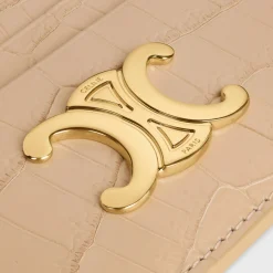 Online CARD HOLDER TRIOMPHE in NILOTICUS CROCODILE Women Triomphe | Categories·Coin And Card Holders