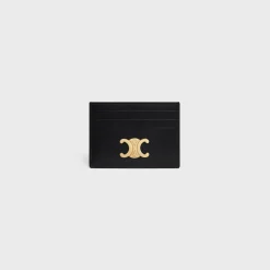 Discount CARD HOLDER TRIOMPHE in Shiny calfskin Women Triomphe | Categories·Coin And Card Holders
