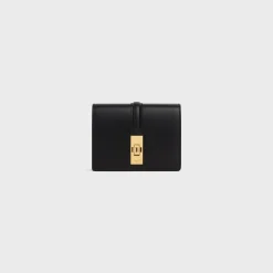 Online 16 CARD HOLDER WITH FLAP in SHINY CALFSKIN Women 16 | Categories·Coin And Card Holders