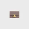 Sale CARD HOLDER WITH FLAP TRIOMPHE in Shiny calfskin Women Triomphe | Categories·Coin And Card Holders
