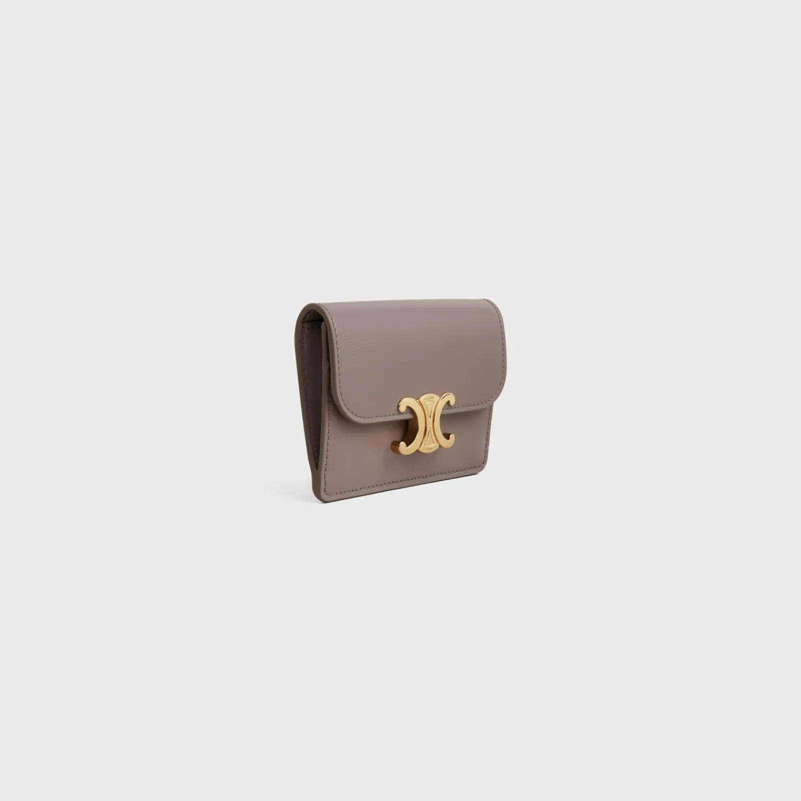 Sale CARD HOLDER WITH FLAP TRIOMPHE in Shiny calfskin Women Triomphe | Categories·Coin And Card Holders