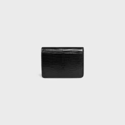 Best CARD HOLDER WITH FLAP TRIOMPHE in lizard Women Triomphe | Categories·Coin And Card Holders