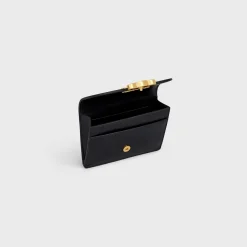 New CARD HOLDER WITH FLAP TRIOMPHE in Shiny calfskin Women Triomphe | Categories·Coin And Card Holders