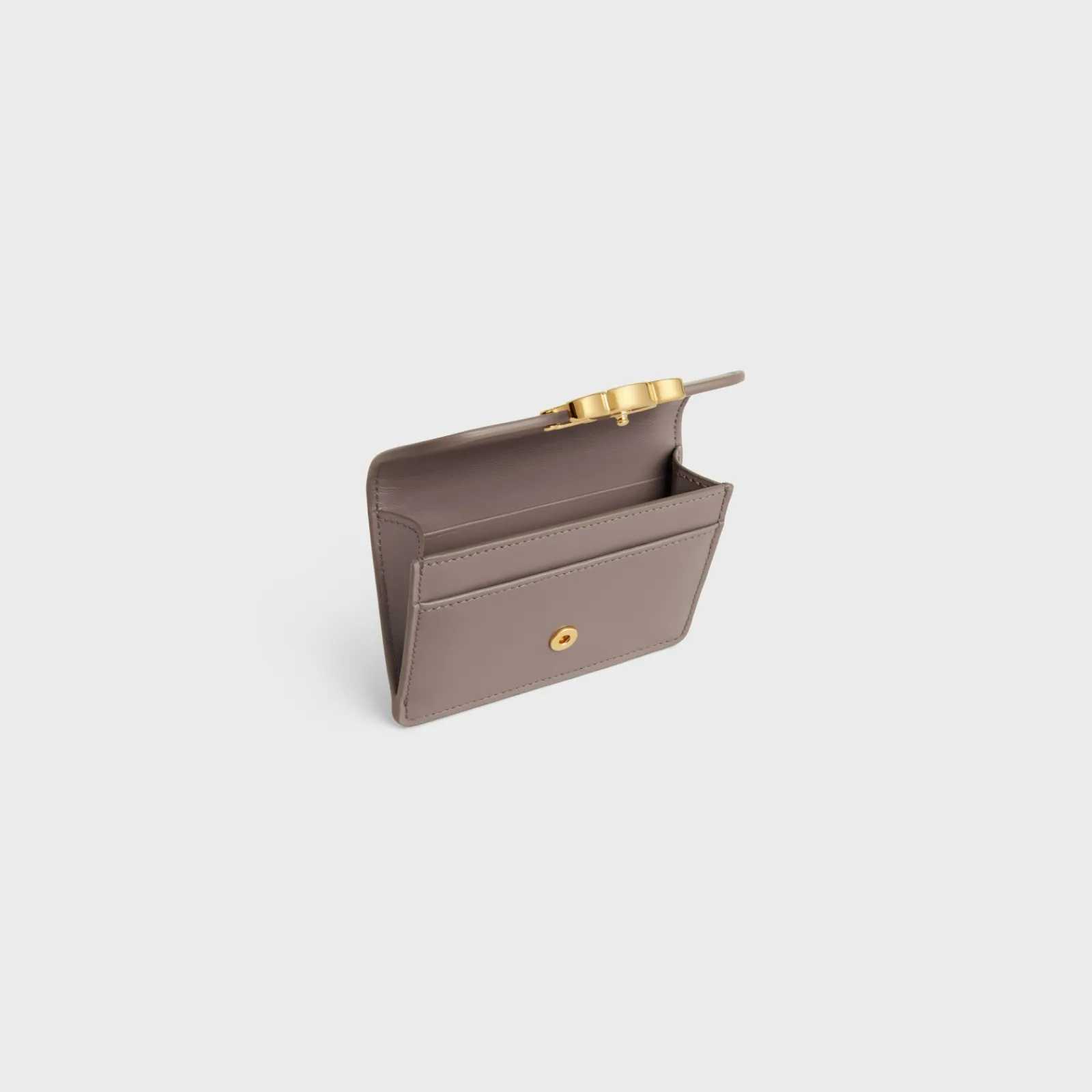 Sale CARD HOLDER WITH FLAP TRIOMPHE in Shiny calfskin Women Triomphe | Categories·Coin And Card Holders