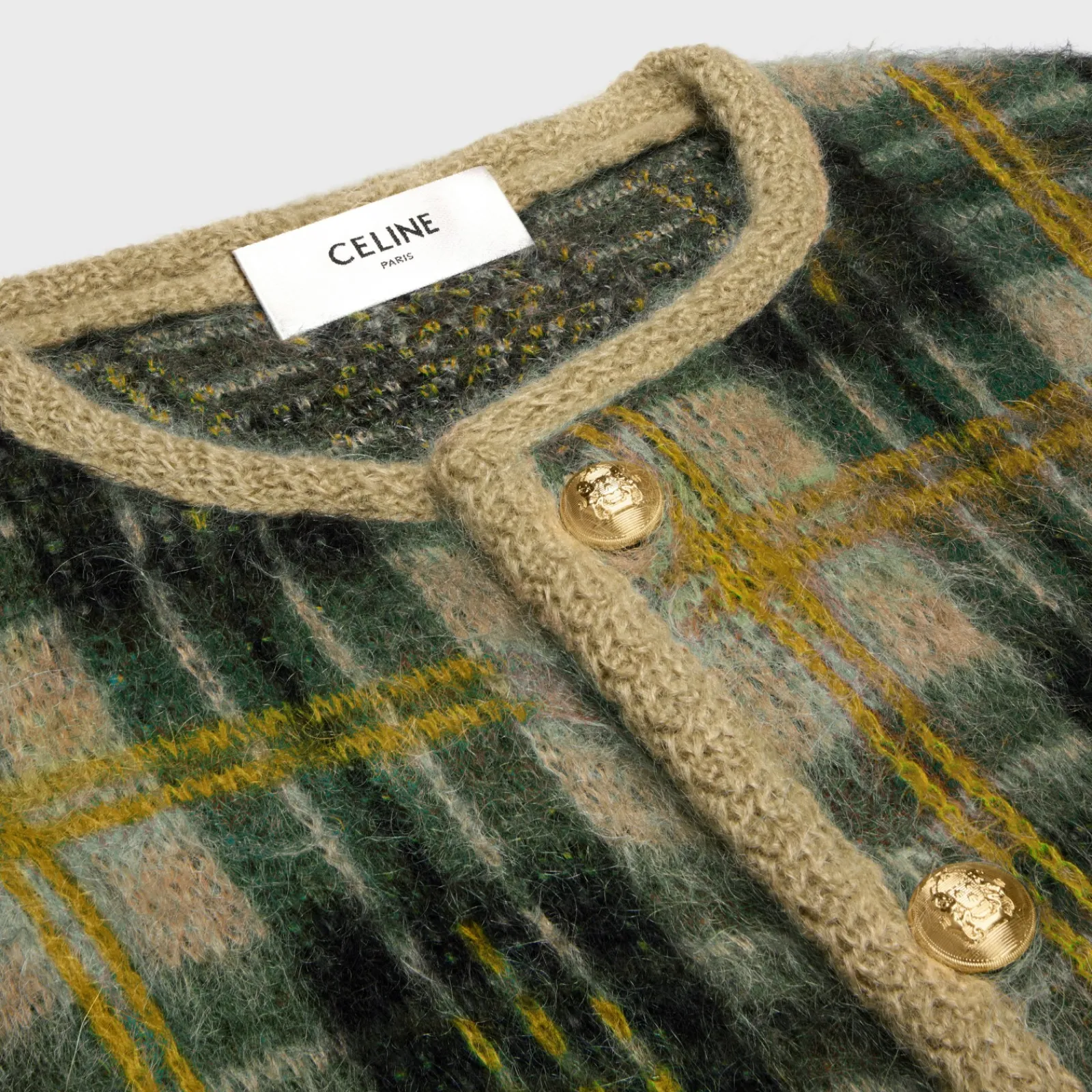 Online cardigan jacket in brushed mohair Knitwear
