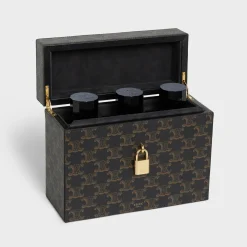 Sale Case 3 Perfumes 200ML in Triomphe Canvas and Natural Calfskin Fragrances