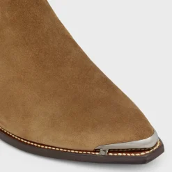 Sale - CRUISER BOOTS CHELSEA BOOT in Suede Calfskin Women Boots And Ankle Boots