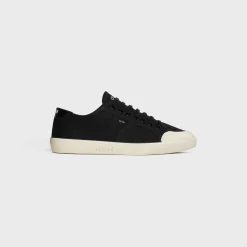 Clearance ALAN AS-01 LOW LACE-UP SNEAKER in CANVAS AND CALFSKIN Sneakers