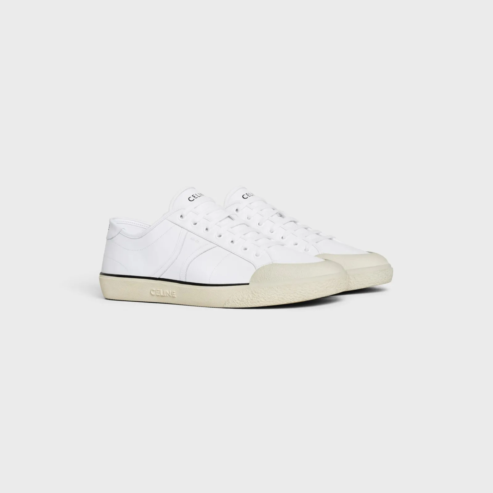 Outlet ALAN AS-01 LOW LACE-UP SNEAKER in CALFSKIN Sneakers
