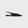 New ALMA TRIOMPHE FLAT SLINGBACK in GROS-GRAIN Women Loafers And Flats