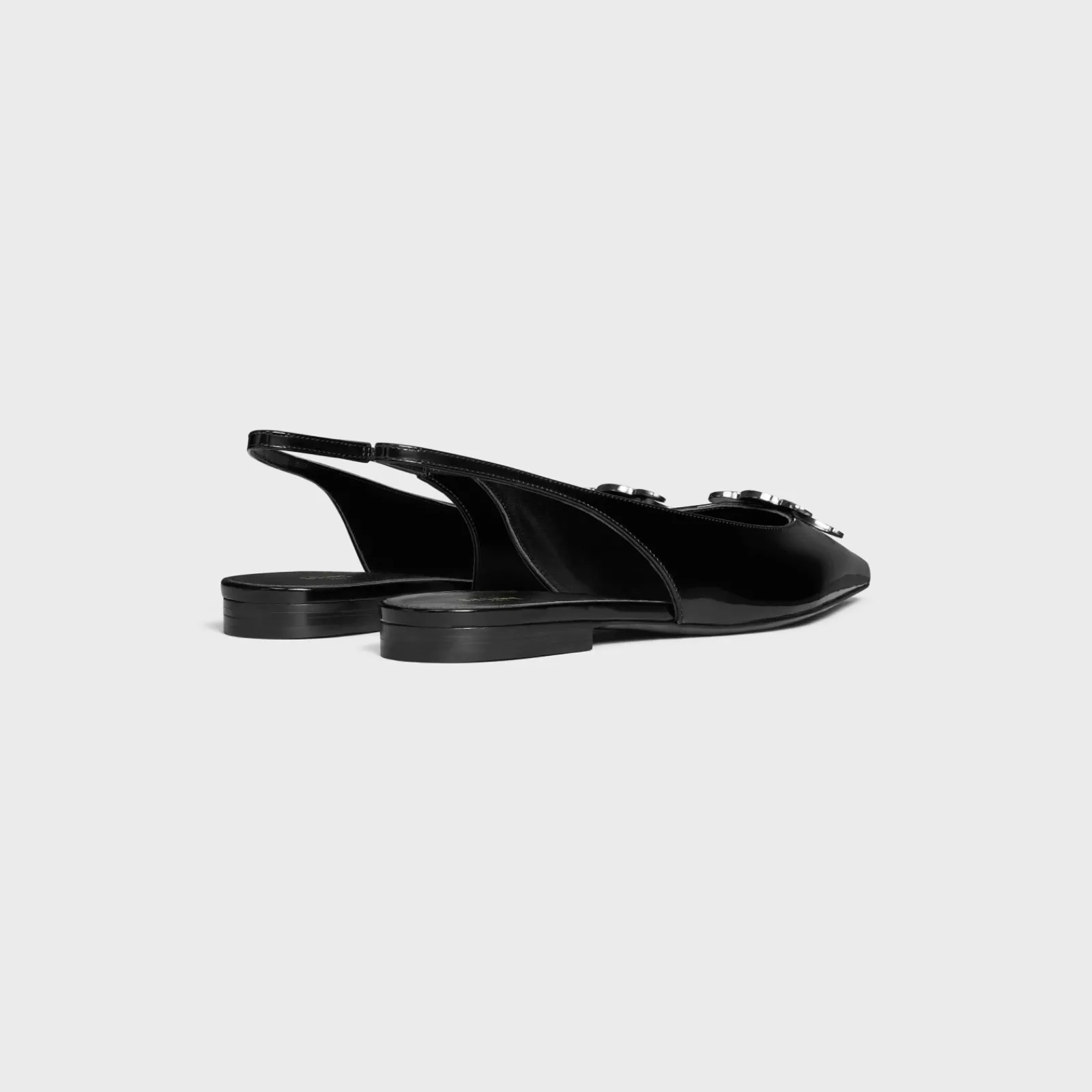 Fashion ALMA TRIOMPHE FLAT SLINGBACK in GLOSSY CALFSKIN Women Loafers And Flats