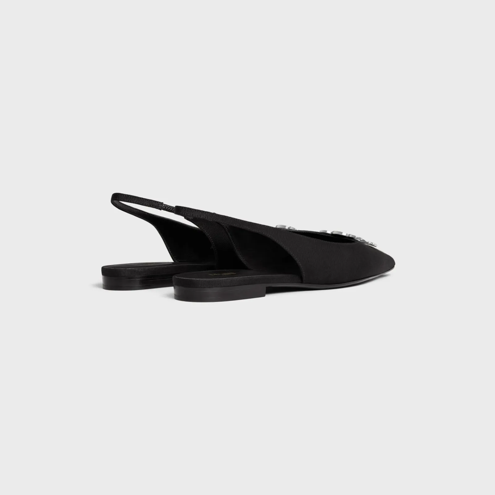 New ALMA TRIOMPHE FLAT SLINGBACK in GROS-GRAIN Women Loafers And Flats