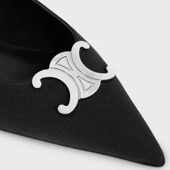 New ALMA TRIOMPHE FLAT SLINGBACK in GROS-GRAIN Women Loafers And Flats