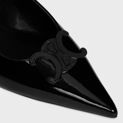 New ALMA TRIOMPHE FLAT SLINGBACK in PATENT CALFSKIN Women Loafers And Flats