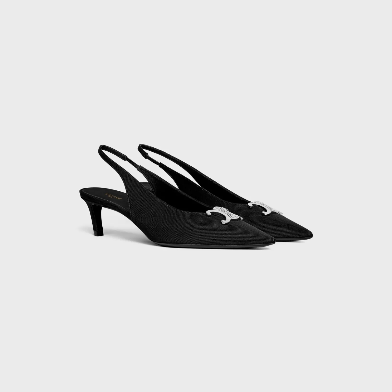 Clearance ALMA TRIOMPHE SLINGBACK in GROS-GRAIN Women Pumps