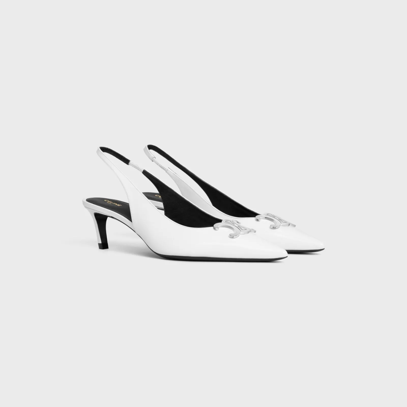 Clearance ALMA TRIOMPHE SLINGBACK in GLOSSY CALFSKIN Women Pumps