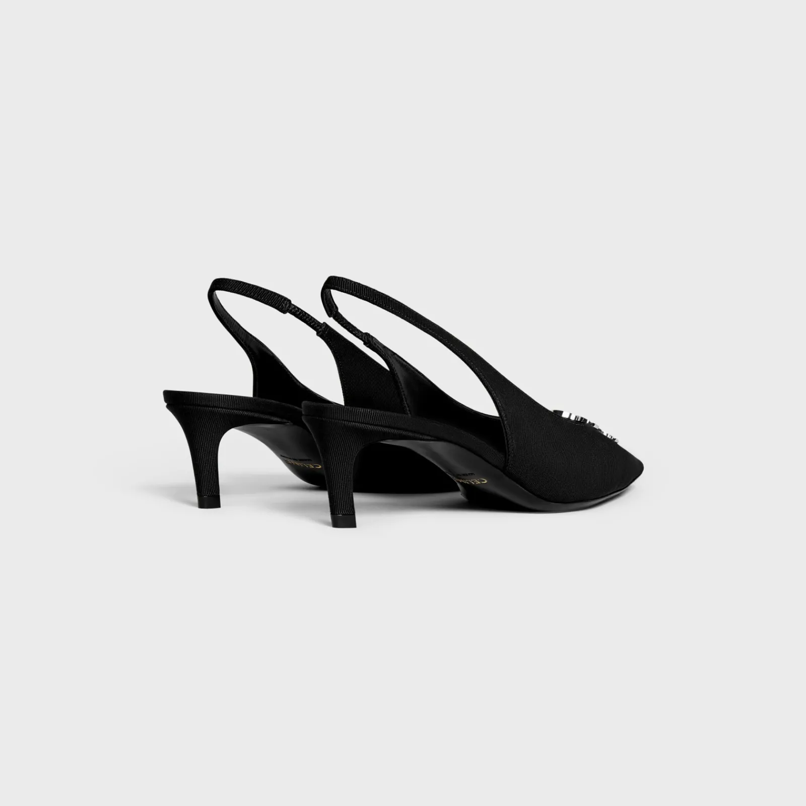 Clearance ALMA TRIOMPHE SLINGBACK in GROS-GRAIN Women Pumps