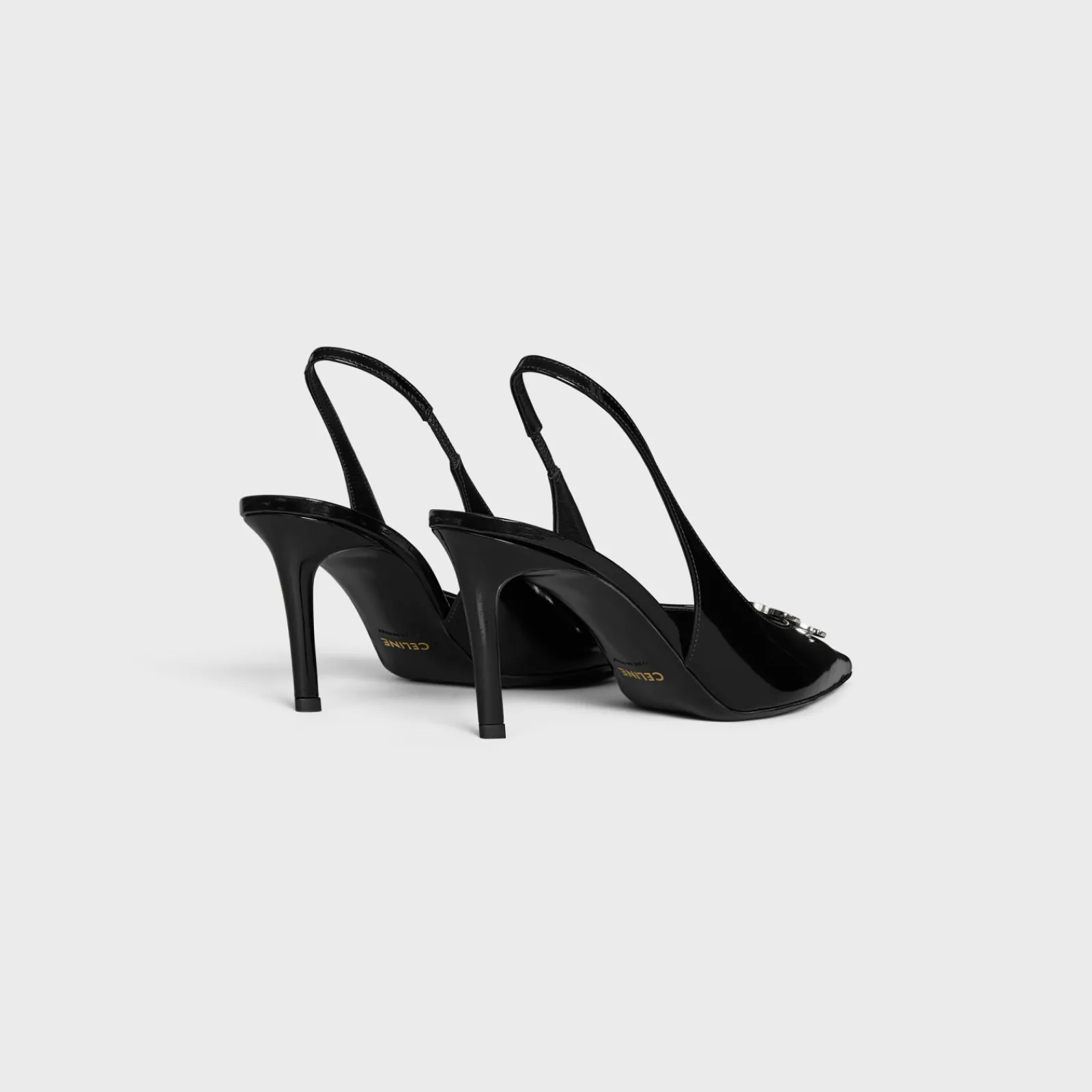 Clearance ALMA TRIOMPHE SLINGBACK in GLOSSY CALFSKIN Women Pumps