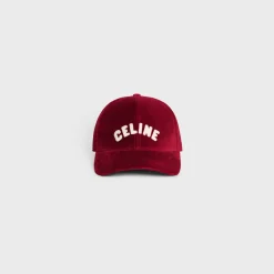 Outlet baseball cap in cotton velvet Hats And Soft Accessories