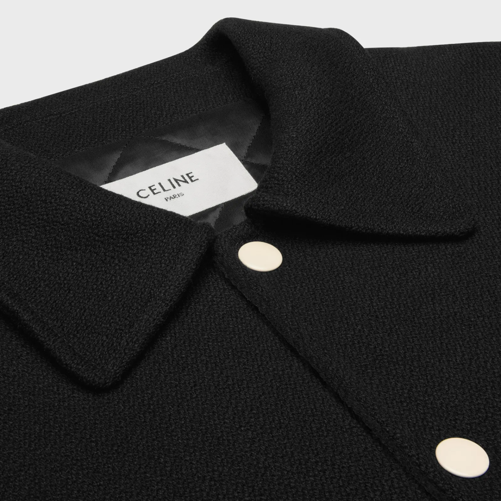 Discount baseball teddy jacket in textured wool Coats & Blousons
