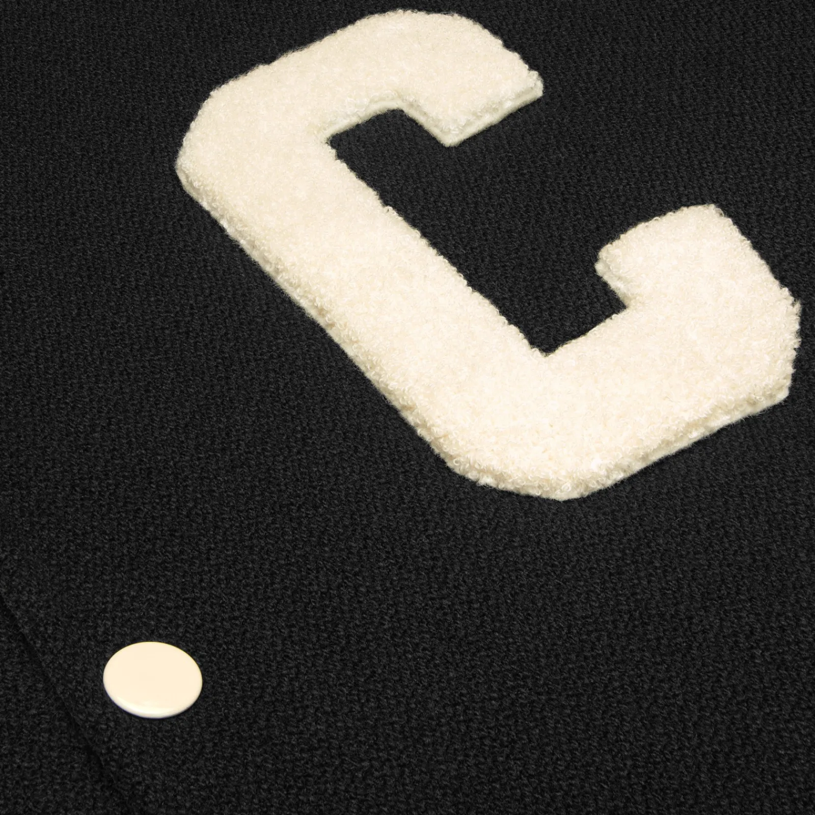 Discount baseball teddy jacket in textured wool Coats & Blousons