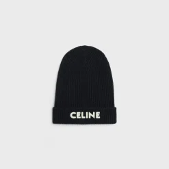 New BEANIE IN RIBBED WOOL Hats And Soft Accessories