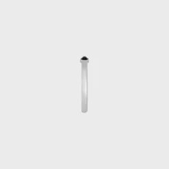 Fashion Bevelled Cuff in Onyx and Sterling Silver with Rhodium finish Bracelets & Rings