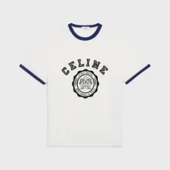 Fashion blason loose t-shirt in cotton jersey T-Shirts And Sweatshirts