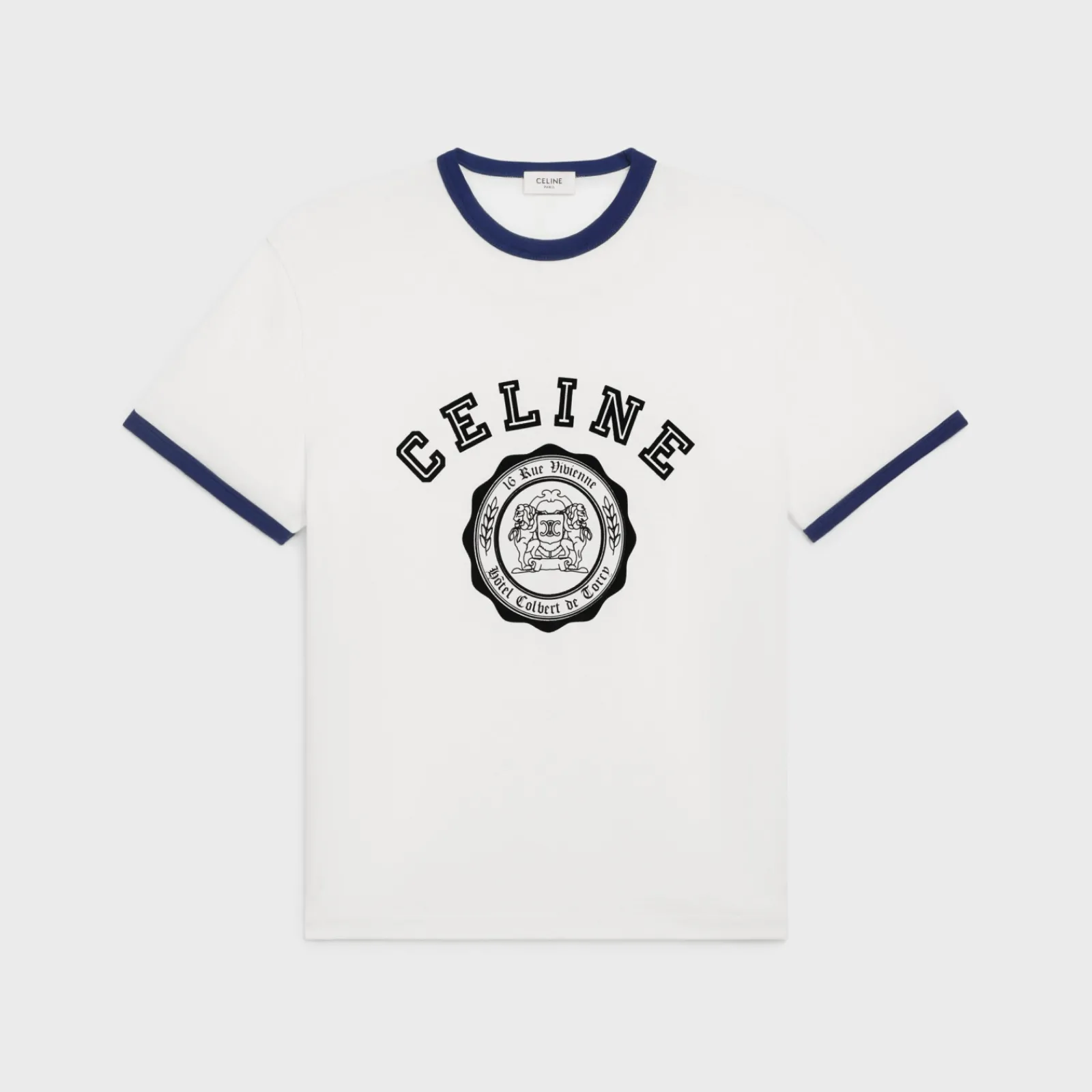 Fashion blason loose t-shirt in cotton jersey T-Shirts And Sweatshirts