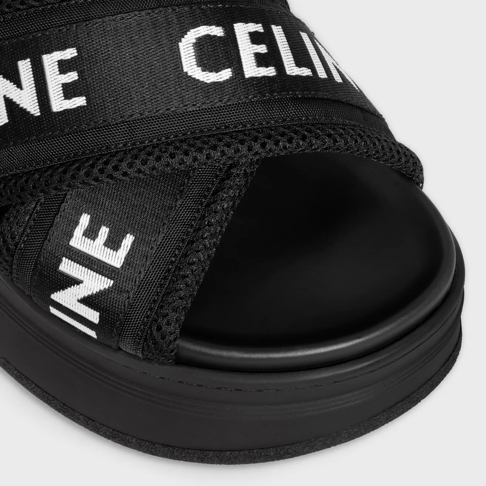 Discount BLOCK SLIDE in MESH & TEXTILE Women Sandals
