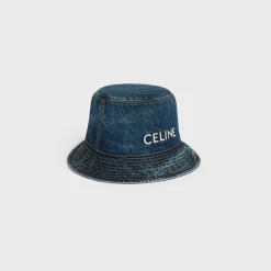 Sale bucket hat in trail wash denim Hats And Soft Accessories