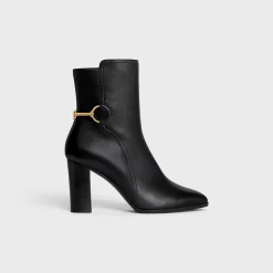 New CLAUDE MID BOOT WITH TRIOMPHE SPUR in CALFSKIN Women Boots And Ankle Boots