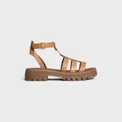 Discount CLEA TRIOMPHE GLADIATOR SANDAL in CROCODILE STAMPED CALFSKIN Women Sandals