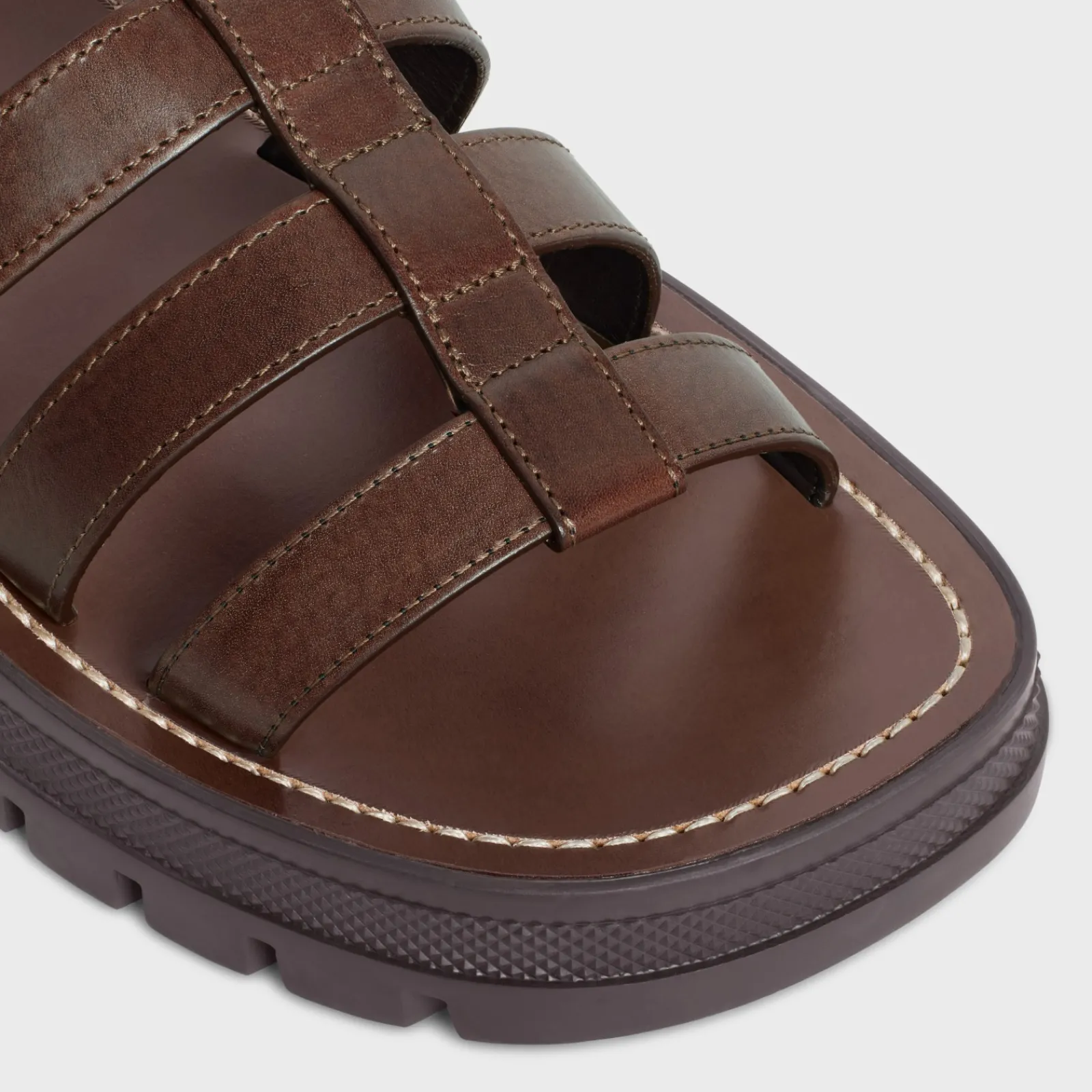 Outlet CLEA TRIOMPHE GLADIATOR SANDAL in CALFSKIN - VEGETAL TANNING Women Sandals