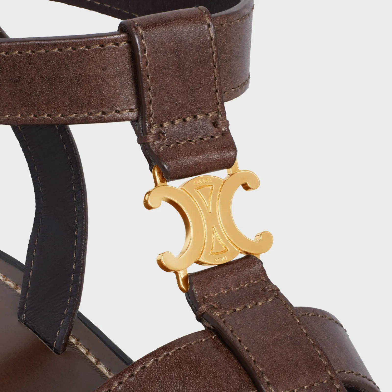 Outlet CLEA TRIOMPHE GLADIATOR SANDAL in CALFSKIN - VEGETAL TANNING Women Sandals